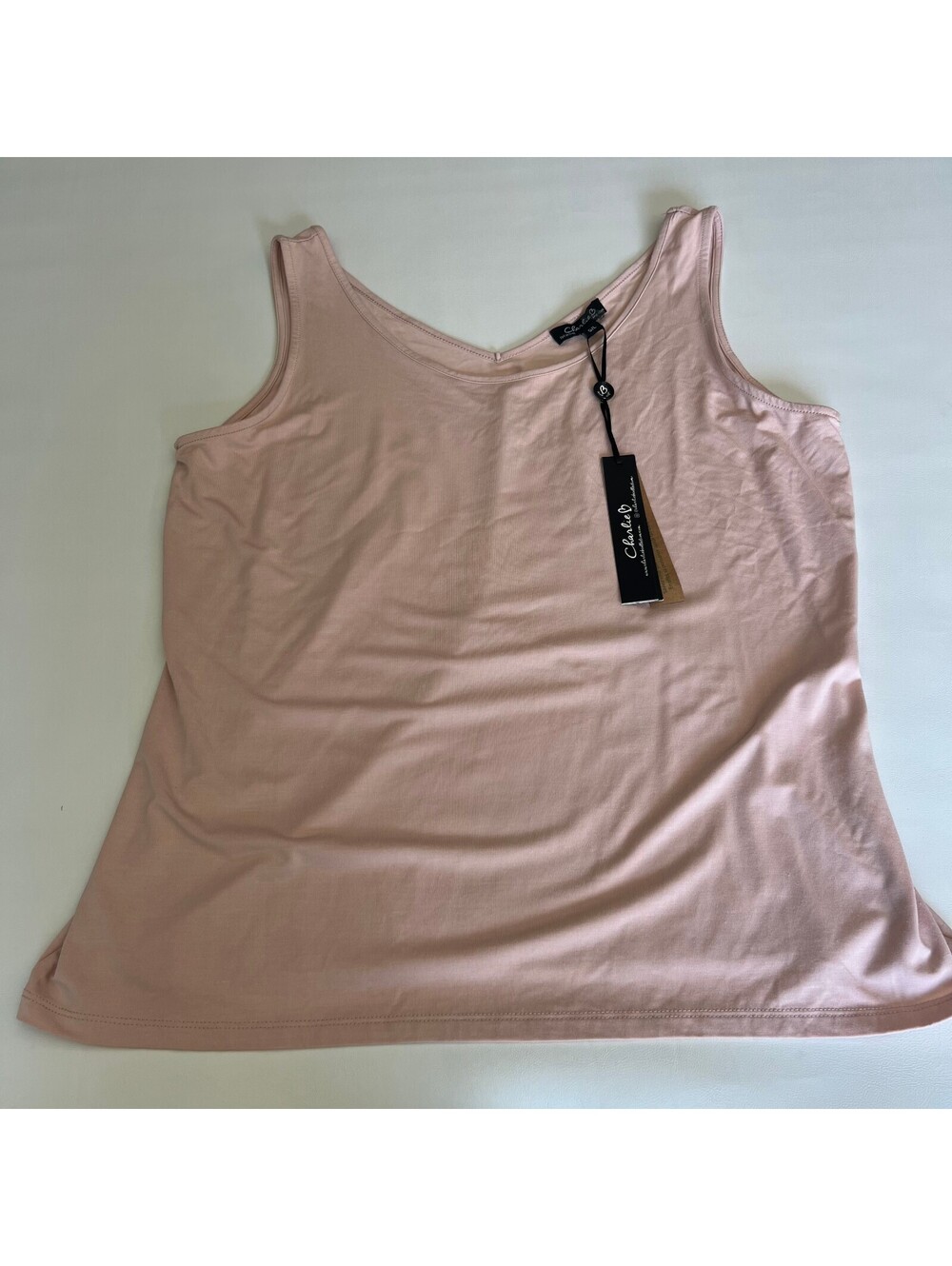 Charlie B light pink sleeveless tank top